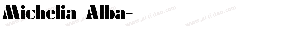 Michelia Alba字体转换
